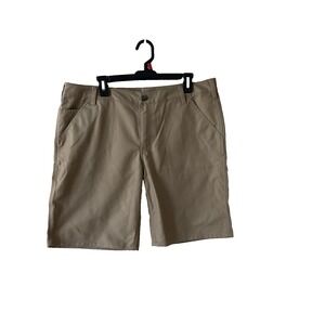 Carhartt ‎ Cargo Shorts Khaki Canvas Carpenter Work Shorts Original Fit Size 16